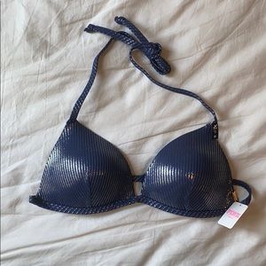 PINK push-up bikini top in M